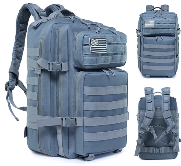 Large Military Rucksack Backpack Military Tactical Backpack Large Rucksack 55 Litre Grey – columbusegy.com